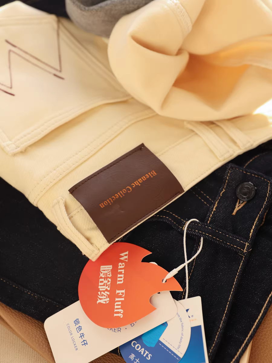 Quần jean ống đứng dài! Quần dài ống rộng cạp cao, chất liệu dày dặn, lót lông cừu 700g, dáng ôm, dành cho nữ mùa thu đông.