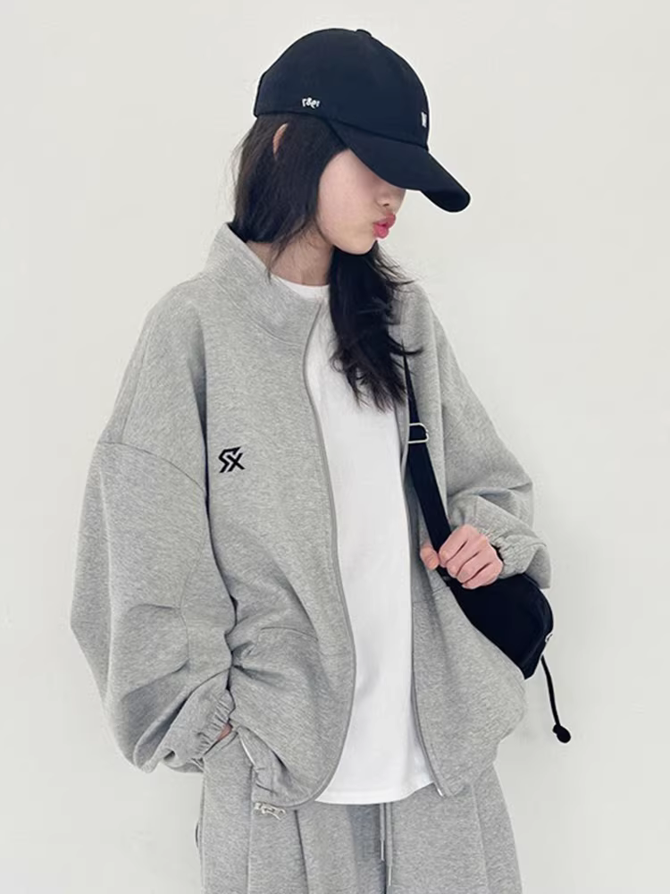 Áo khoác thường ngày cho bé gái áo khoác có mũ trùm đầu áo dài tay áo khoác thể thao dệt kim cho bé trai quần áo bé trai mùa thu