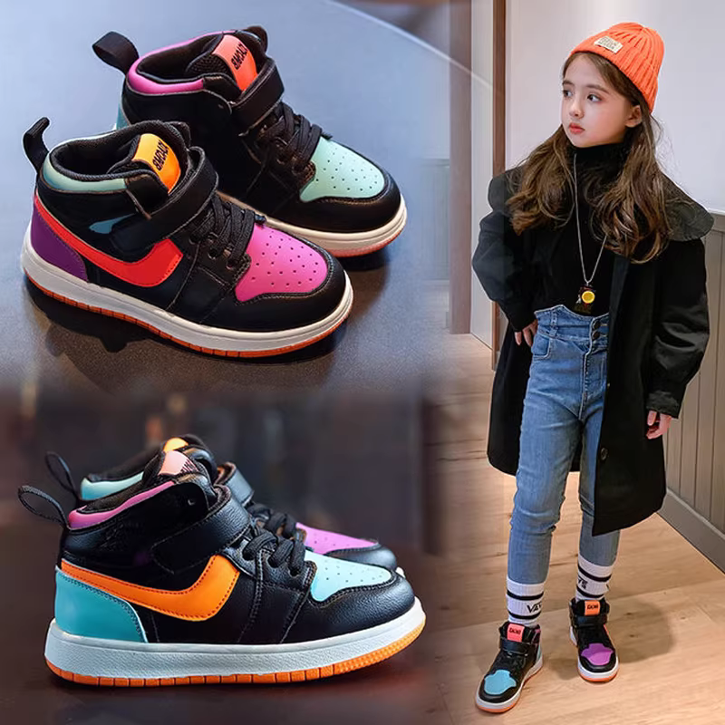 Giày nữ xuân thu 2025 kiểu mới, giày thể thao cao cổ nam, giày vịt mào, giày trẻ em xuân thu đế mềm, giày thể thao thường ngày
