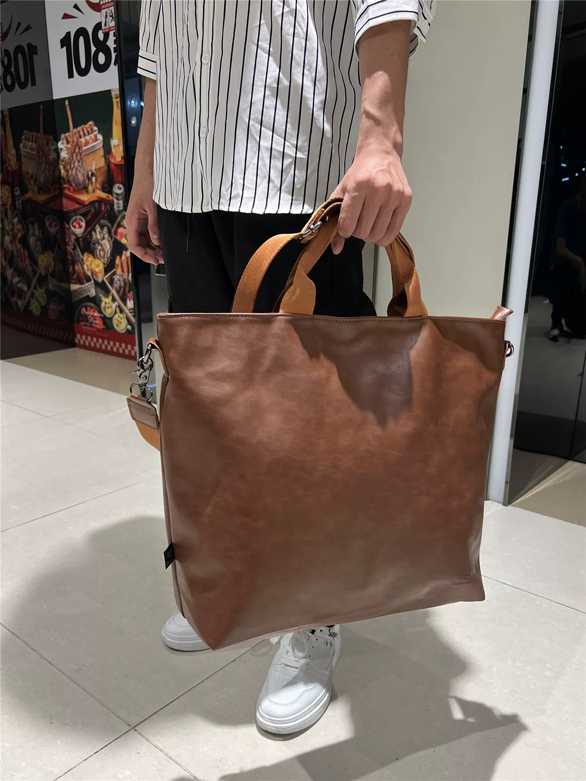 Túi xách nam Nhật Bản và Hàn Quốc, túi đeo chéo da mềm, túi hành lý thời trang, túi lớn đi làm, đi du lịch dành cho nam, túi đeo vai, ba lô nữ