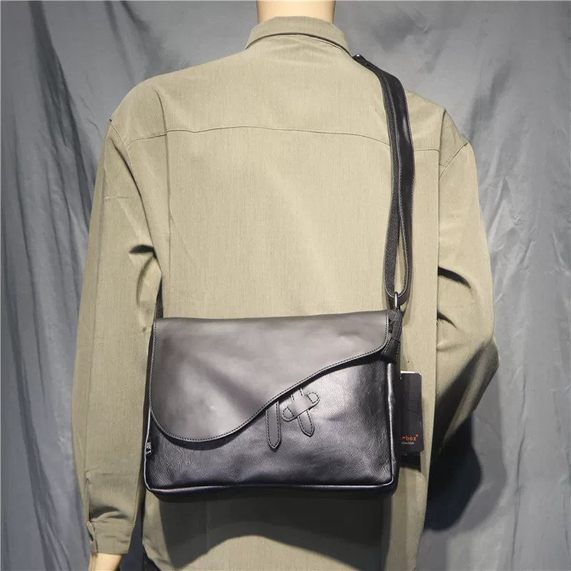 Túi đeo vai nam Hàn Quốc thời trang ba ngăn phong cách retro unisex, túi đeo chéo phong cách Nhật Bản, túi messenger dành cho người đi xe máy