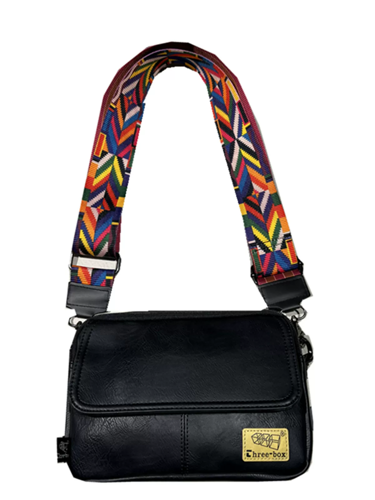 Túi đeo chéo ba ngăn thời trang giản dị kiểu Nhật dành cho giới trẻ nam nữ, túi đeo vai thể thao, balo đựng điện thoại di động phong cách ins