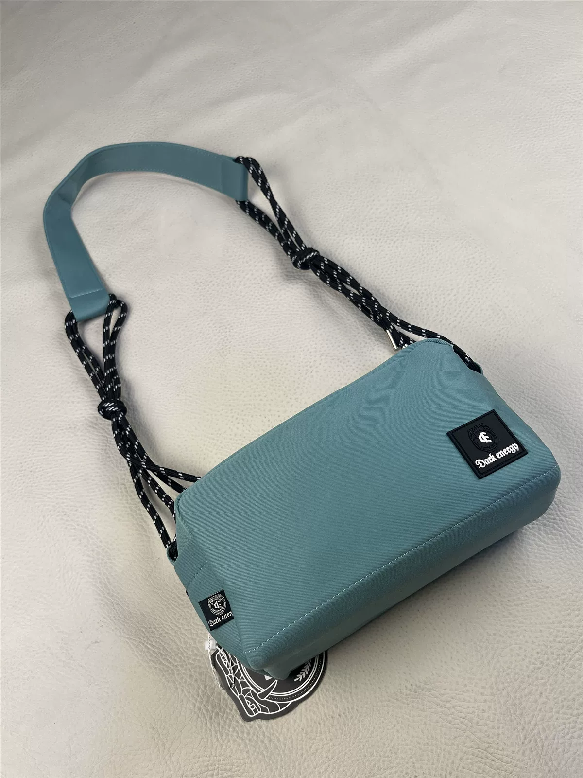 Túi xách nam, túi đeo vai, túi đeo chéo thông thường, kiểu dáng ngang, sức chứa lớn, túi đeo chéo vải Oxford thể thao bằng vải canvas dành cho du lịch