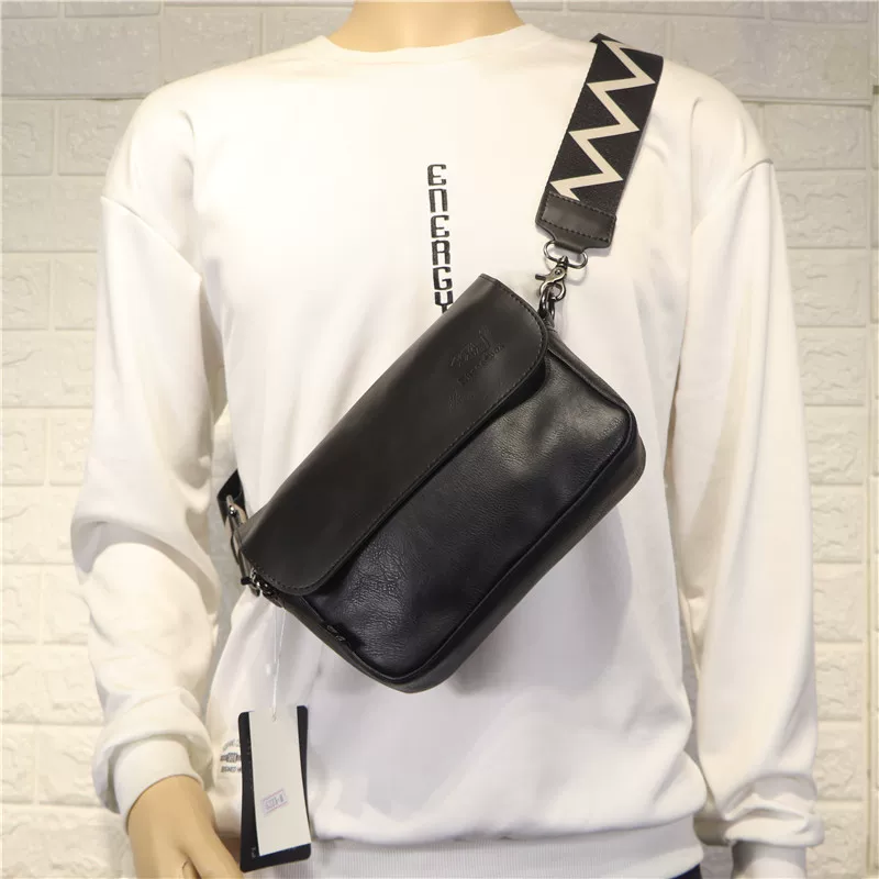 Túi đeo chéo nhỏ ba ngăn thời trang unisex chính hãng, phong cách Nhật Bản và Hàn Quốc, dùng được cho máy tính bảng và điện thoại