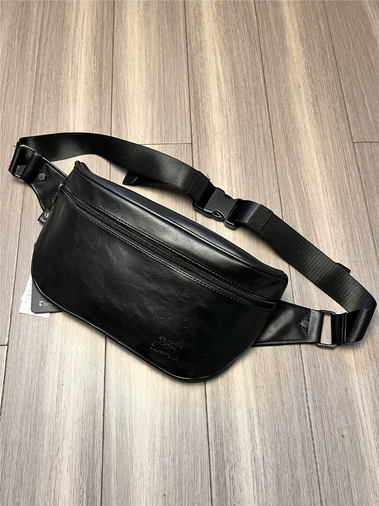 Túi đeo chéo nam ba ngăn mới hợp thời trang, túi đeo chéo nam, túi đựng điện thoại dung lượng lớn, túi đeo vai, túi đeo thắt lưng đi làm cho nam