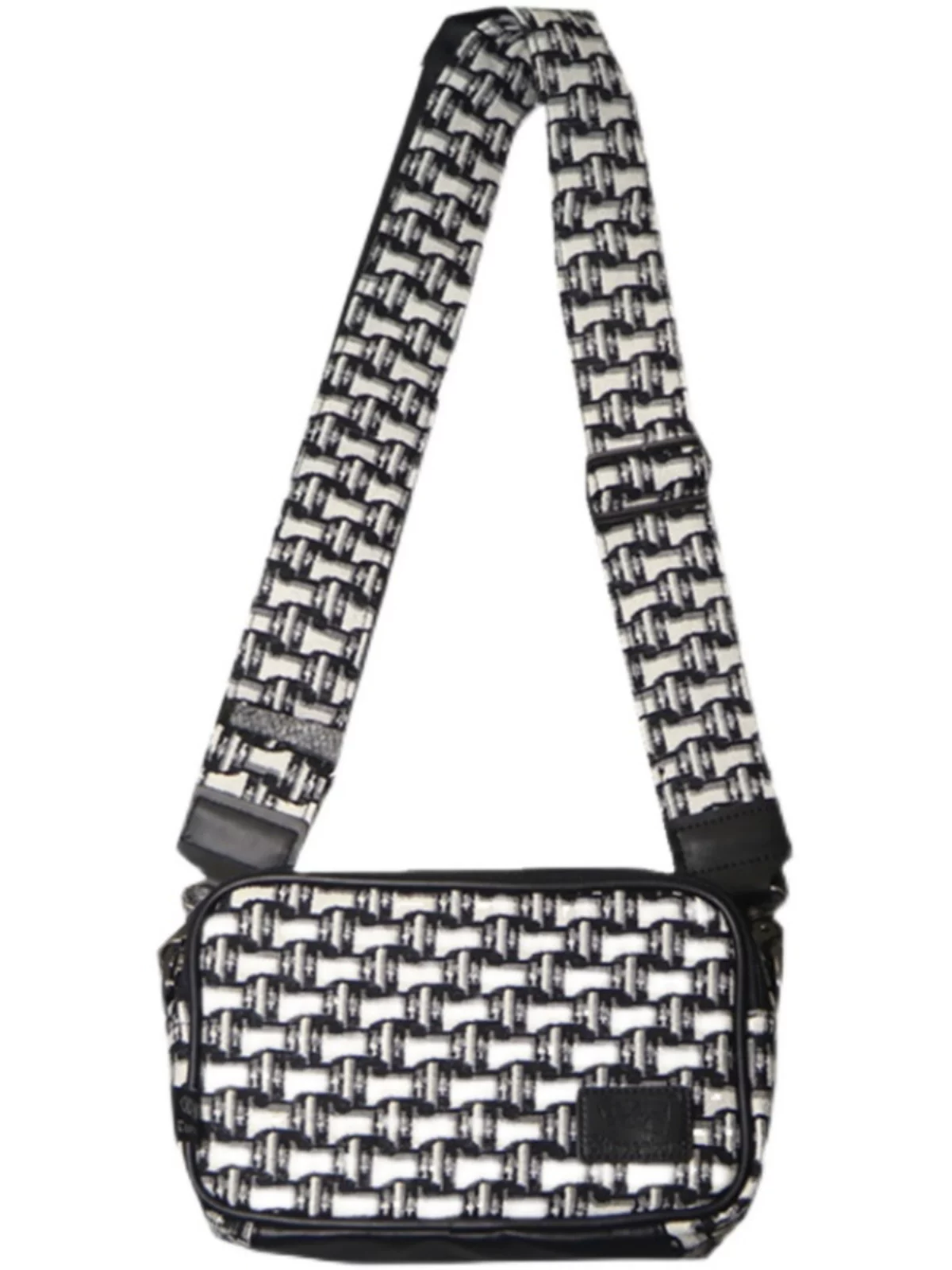 Threebox hợp thời trang thương hiệu thời trang nam vải kẻ sọc túi nhỏ thời trang phong cách Nhật Bản unisex đeo vai túi đeo chéo điện thoại