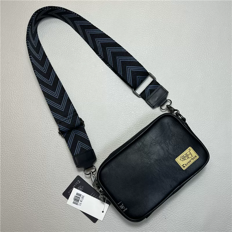 Túi đeo chéo nam thời trang mới 2025, túi học sinh có dây đeo nhiều màu, chất liệu da mềm Nhật Bản và Hàn Quốc, túi đeo vai, túi ngoài trời