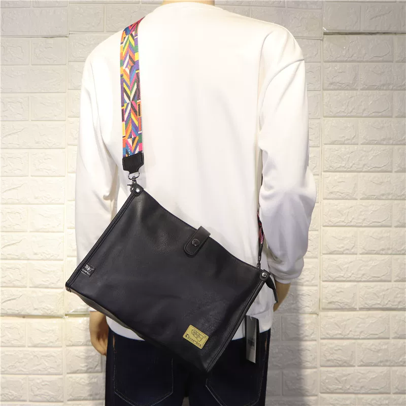 Ba hộp túi đeo vai nam hợp thời trang, túi đeo chéo nam in họa tiết ruy băng thời trang, túi đeo chéo nữ phong cách đường phố giản dị.