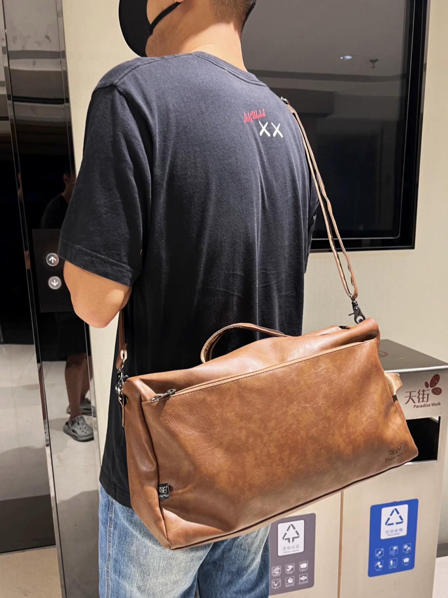 Túi xách tay ba ngăn kiểu Hàn Quốc cổ điển, thương hiệu thời thượng, thích hợp đi làm, du lịch, dung tích lớn, đeo vai, đeo chéo