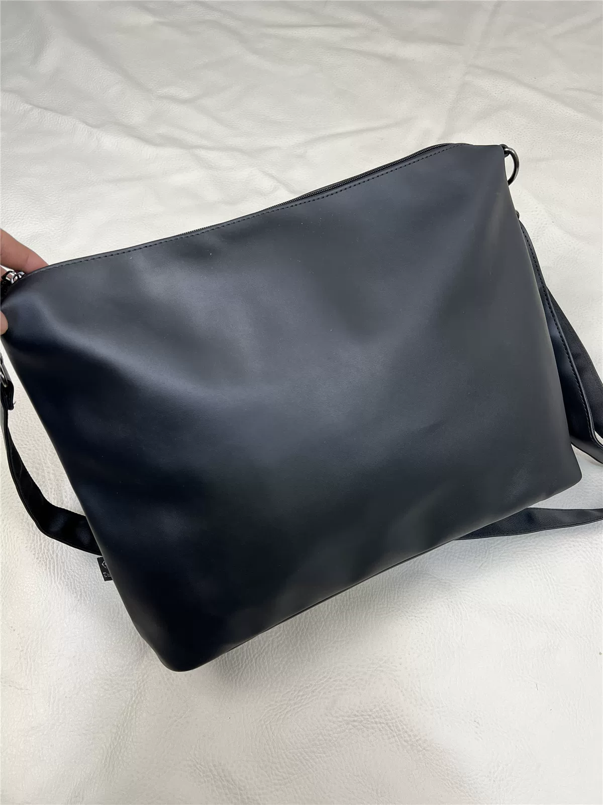 Túi đeo chéo ba ngăn thời trang, dung tích lớn, ba lô nam đi xe máy hợp thời trang, túi đeo vai đơn giản dành cho doanh nhân, túi lớn