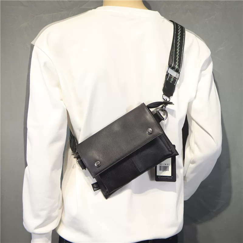 Túi đeo vai ba ngăn túi xách nam túi đeo chéo thông thường túi nhỏ unisex ba lô Nhật Bản và Hàn Quốc thời trang túi đeo chéo nam hợp thời trang