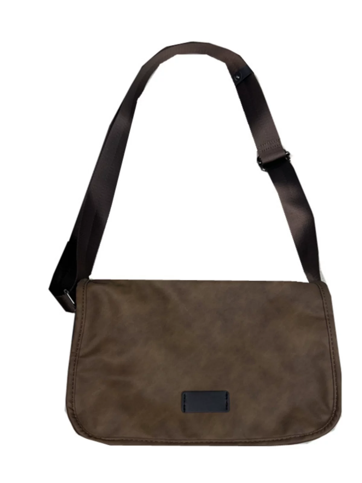 Túi đeo chéo nam da mềm thời trang 2025, phong cách giản dị, hợp xu hướng, chất liệu PU, kiểu dáng thể thao, dành cho học sinh, đi xe máy, túi lớn