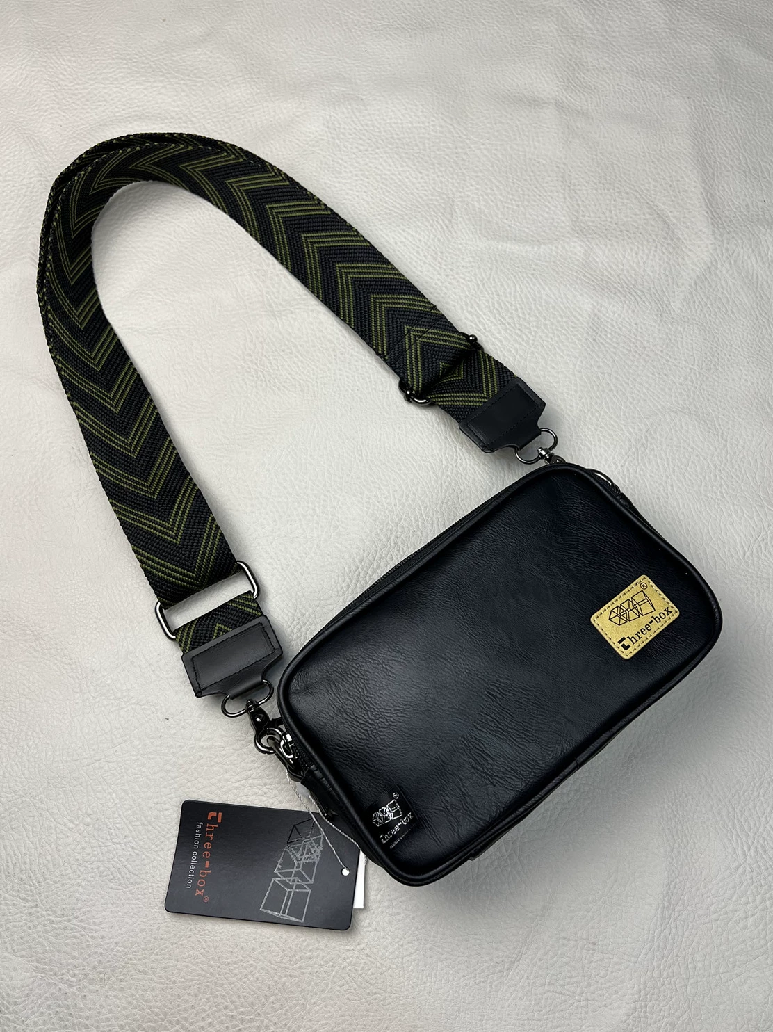 Túi đeo chéo thời trang 2025 kiểu dây ruy băng mới dành cho nam và nữ, túi nhỏ đơn giản phong cách thể thao, học sinh, túi đeo vai trẻ trung hợp xu hướng