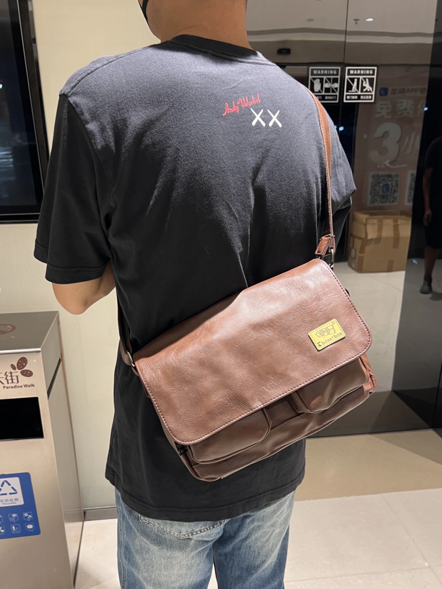 Ba hộp túi xách cổ điển, túi đeo vai unisex thương hiệu thời thượng, túi đeo chéo thời trang đi làm đi xe máy đi ngắn ngày