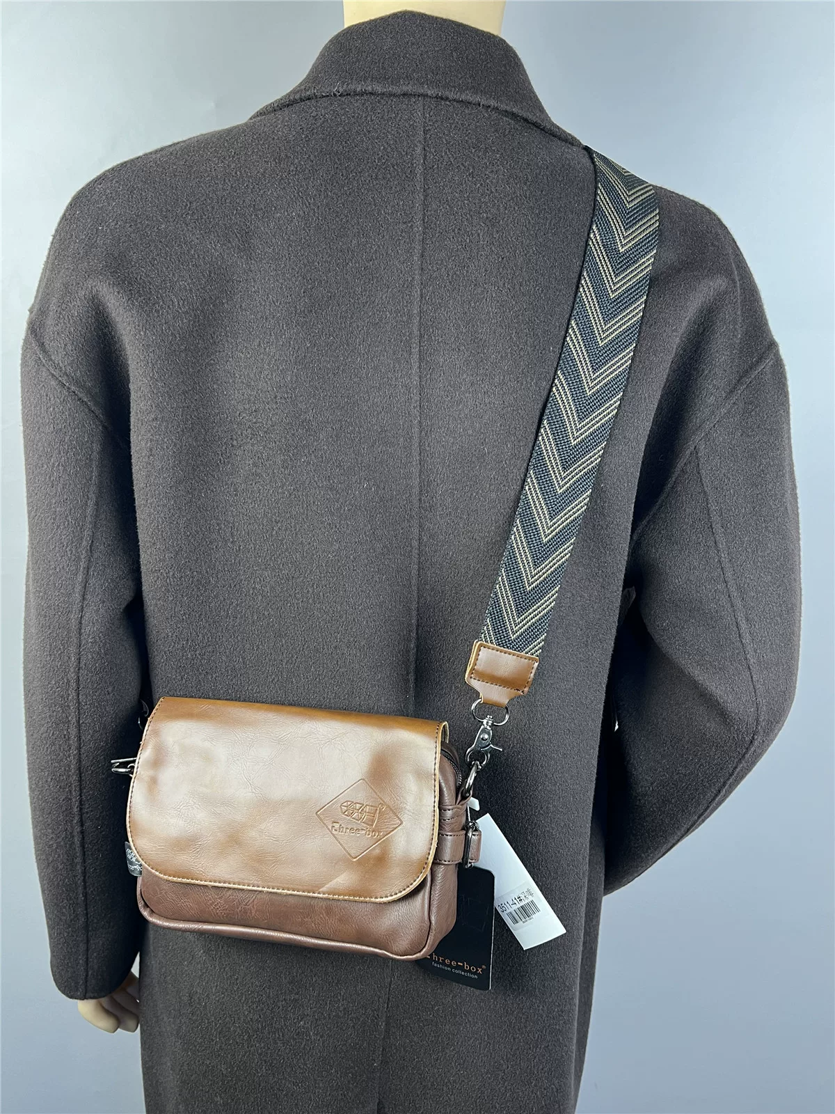 Túi nhỏ nguyên bản có dây đeo vai rộng, túi đựng điện thoại nhỏ, túi đeo chéo nhiều lớp, túi nam phong cách Nhật Bản, ba lô du lịch bằng da, túi đeo ngực.