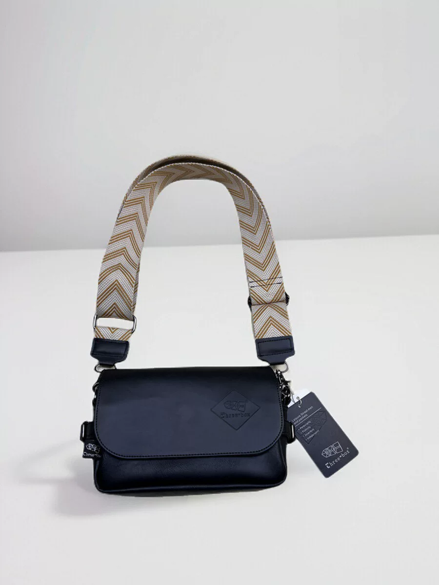 Túi đeo chéo nam phong cách Hàn Quốc 2025, dây đeo rộng, đa năng, unisex, chất liệu da thật, kiểu balo