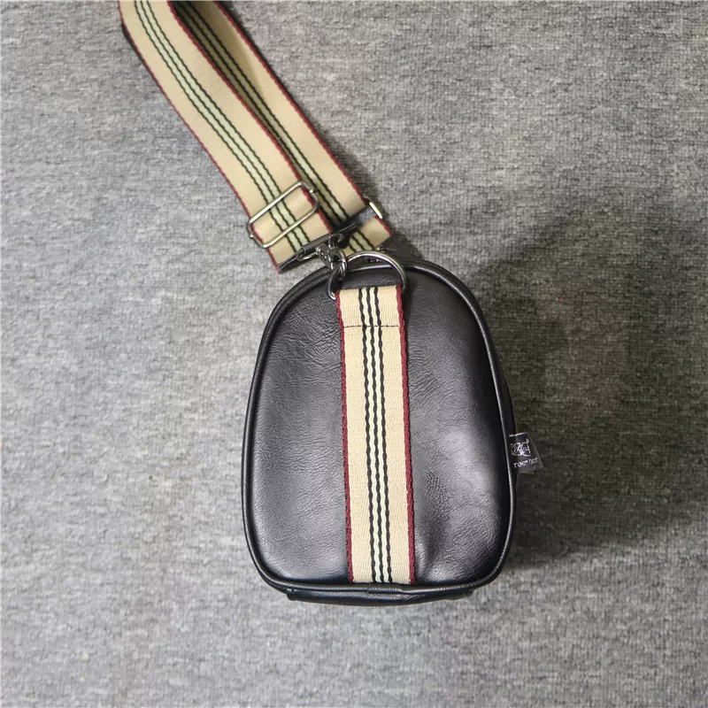 Ba hộp túi đeo vai nam sọc thời trang, túi đeo chéo kiểu Nhật Bản phong cách Hàn Quốc, túi đựng xe máy dung tích lớn.