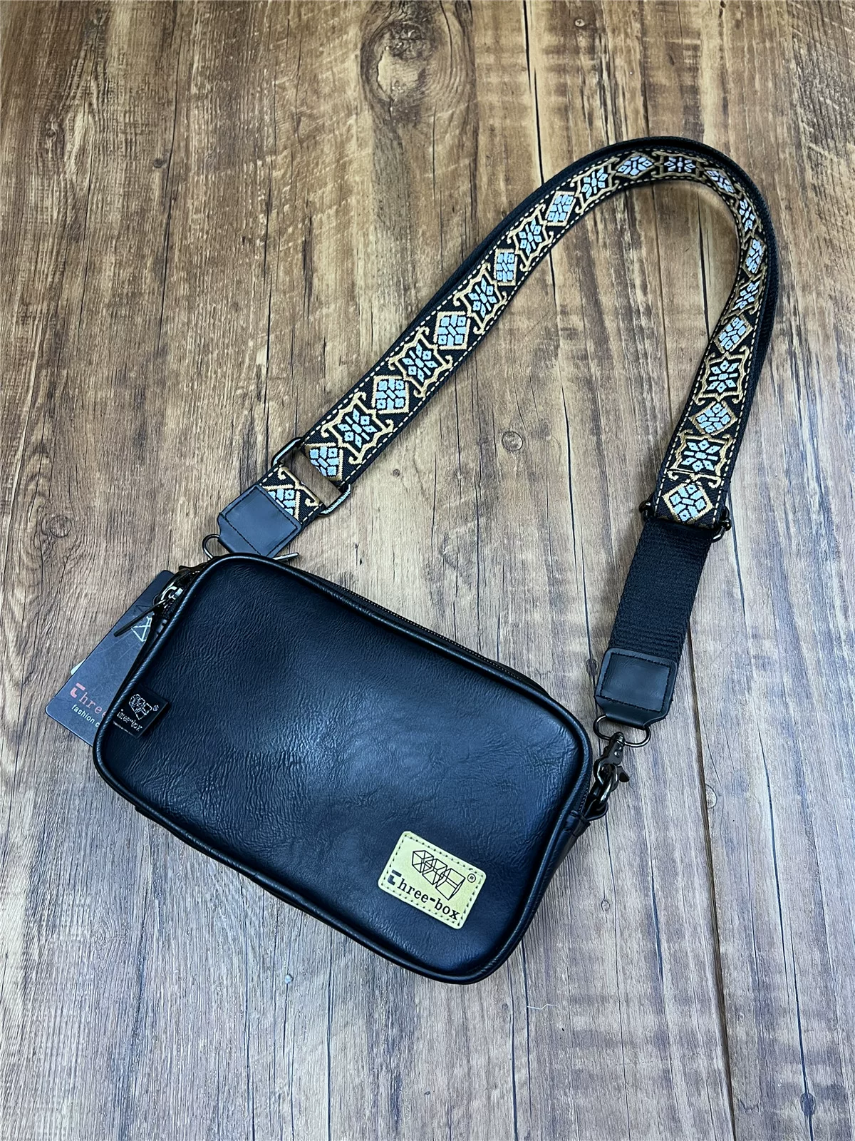 Túi đeo vai nam phong cách Hàn Quốc hợp thời trang da mềm họa tiết ca rô retro túi đeo chéo ba lô nam