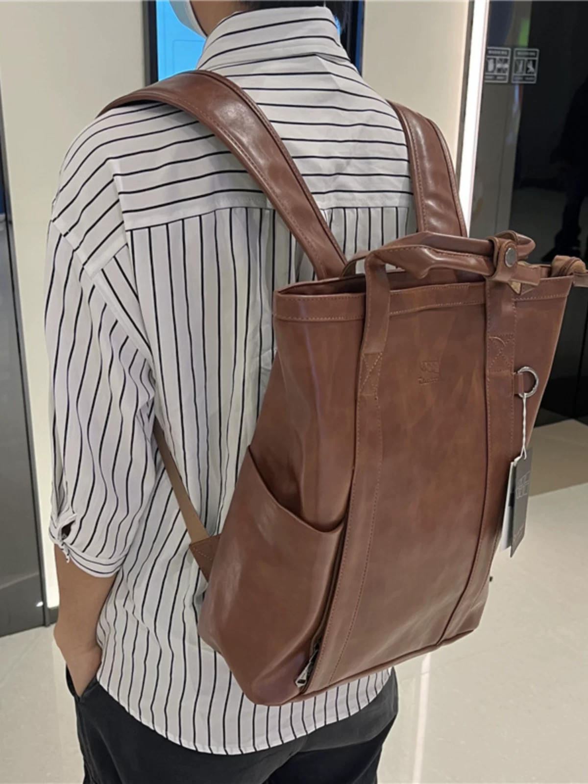 Ba lô nam thời trang ba ngăn kiểu Nhật Hàn 2025, ba lô nữ đi làm, đi học, du lịch phong cách đại học