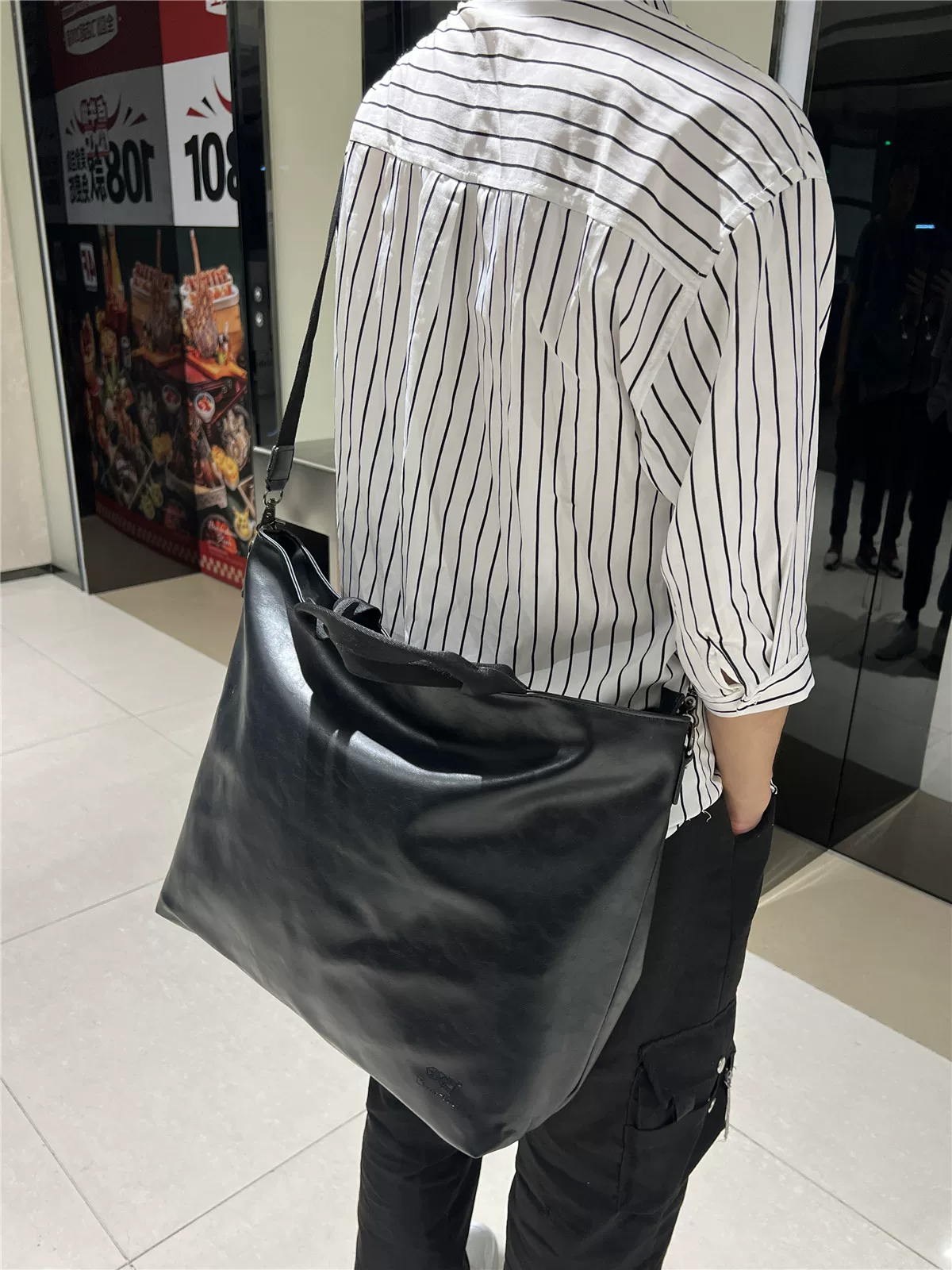 Túi xách nam Nhật Bản và Hàn Quốc, túi đeo chéo da mềm, túi hành lý thời trang, túi lớn đi làm, đi du lịch dành cho nam, túi đeo vai, ba lô nữ