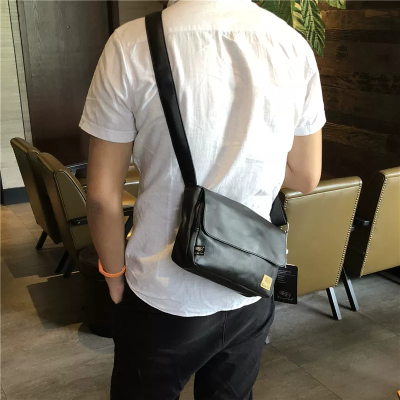 Ba lô đeo chéo nam phong cách Hàn Quốc ba lô đeo chéo nam thông thường túi đeo vai kiểu cổ điển túi đeo chéo ngang ngang đựng điện thoại