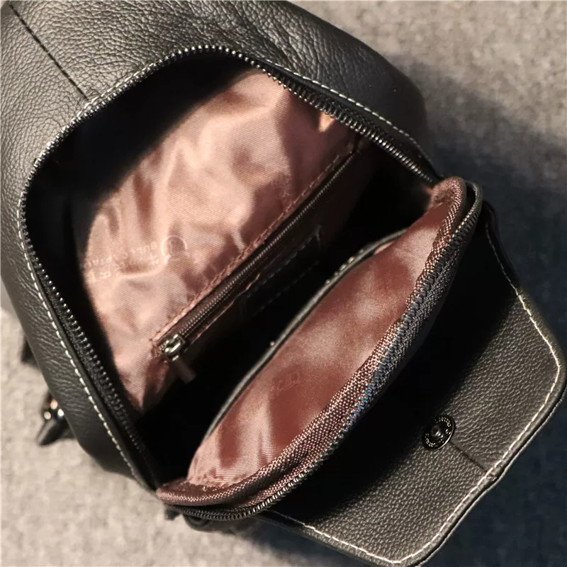 Túi đeo chéo nam da bò thật Captain Cow Trendy thời trang dành cho doanh nhân đơn giản Túi đeo chéo nam da bò lớp đầu tiên đơn giản