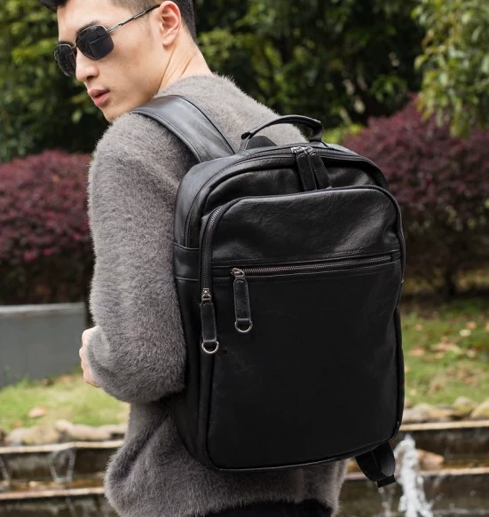 Túi nam thời trang 2025, balo nam da mềm phong cách casual, balo nam Nhật Bản và Hàn Quốc, cặp học sinh, túi du lịch, túi đựng laptop