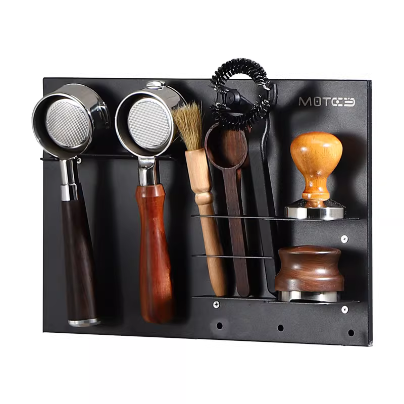 Giá để đồ cho máy pha cà phê, hộp đựng bột, dụng cụ nén cà phê, giá trưng bày, giá treo tường, thiết bị pha cà phê, không cần khoan.