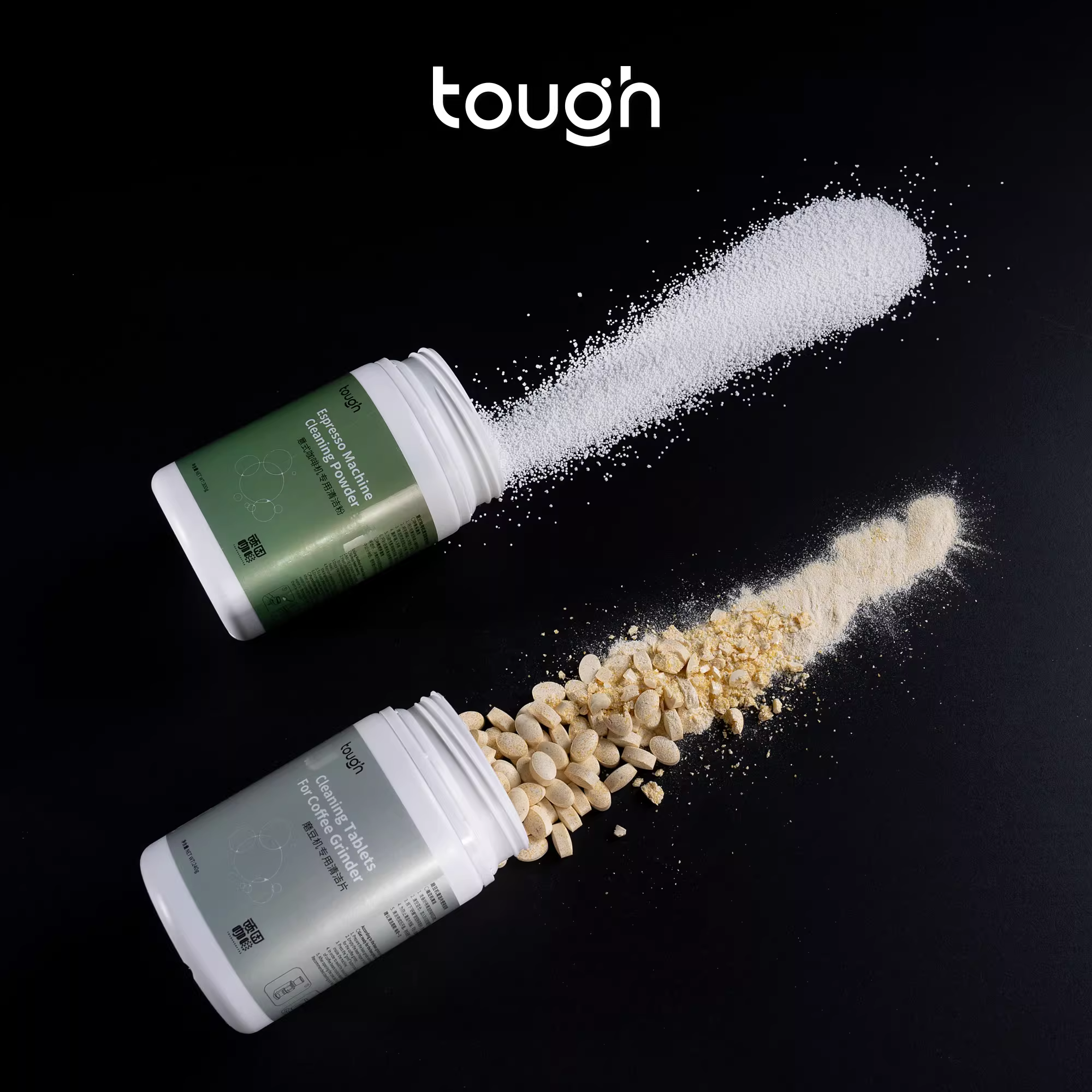 Bột tẩy cặn cứng đầu cho máy pha cà phê, chất tẩy rửa dạng bột, viên vệ sinh máy xay cà phê, chất làm sạch máy xay