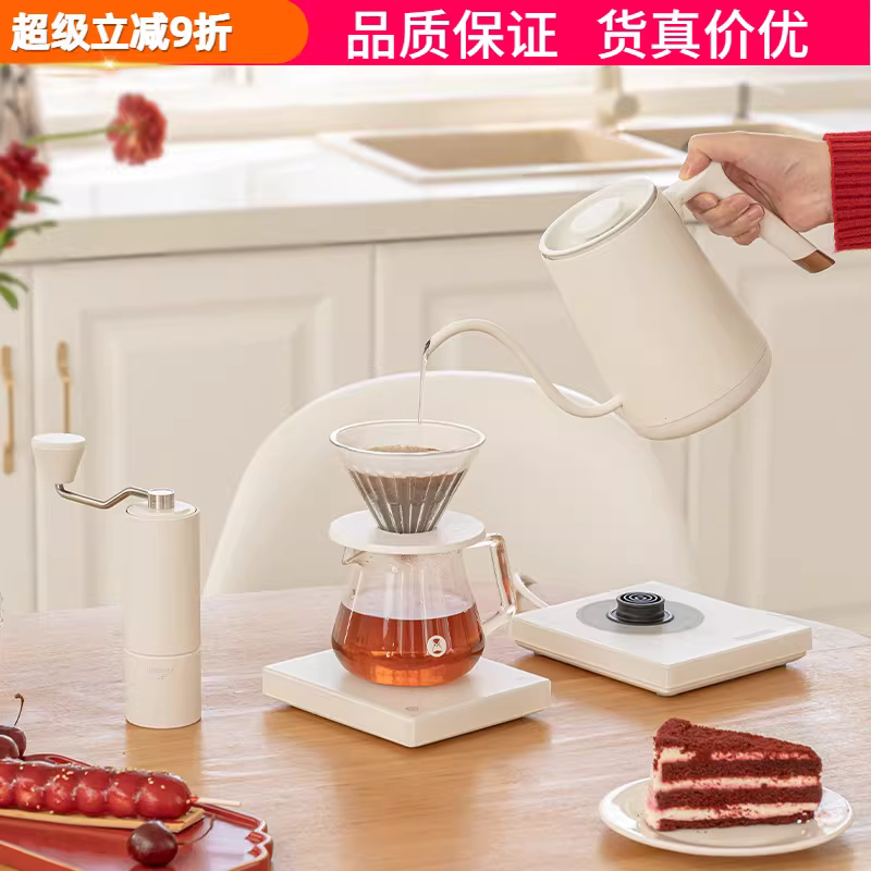 Taimo Chestnut C2S/C3S Bộ quà tặng bình pha cà phê hoàn chỉnh bằng tay Bộ ấm pha cà phê nhỏ giọt Bộ máy xay cốc lọc