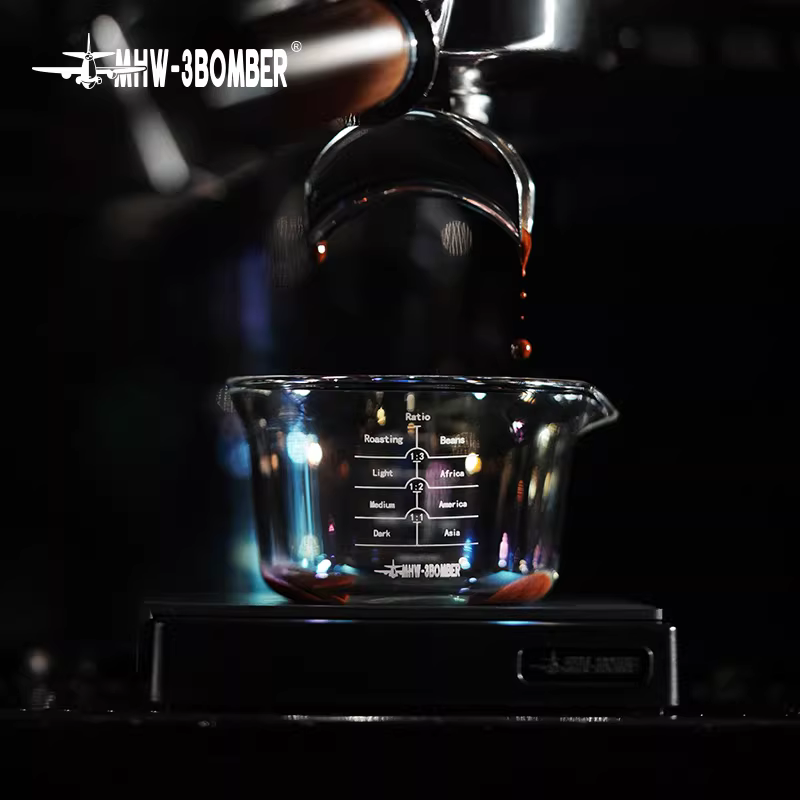 Cốc cà phê kiểu bomber, cốc cà phê espresso, cốc thủy tinh có vòi đơn/kép, cốc đong có vạch chia, 120ml