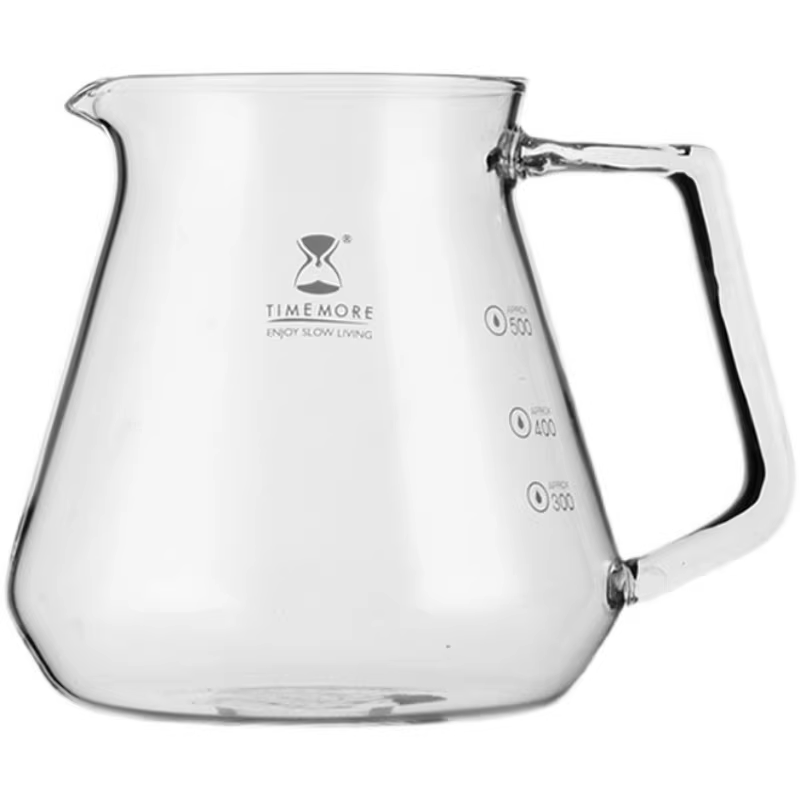 Bình pha cà phê thủy tinh Taimo, thủy tinh chịu nhiệt có vạch chia, bộ ấm pha cà phê thủ công tại nhà, dụng cụ pha cà phê