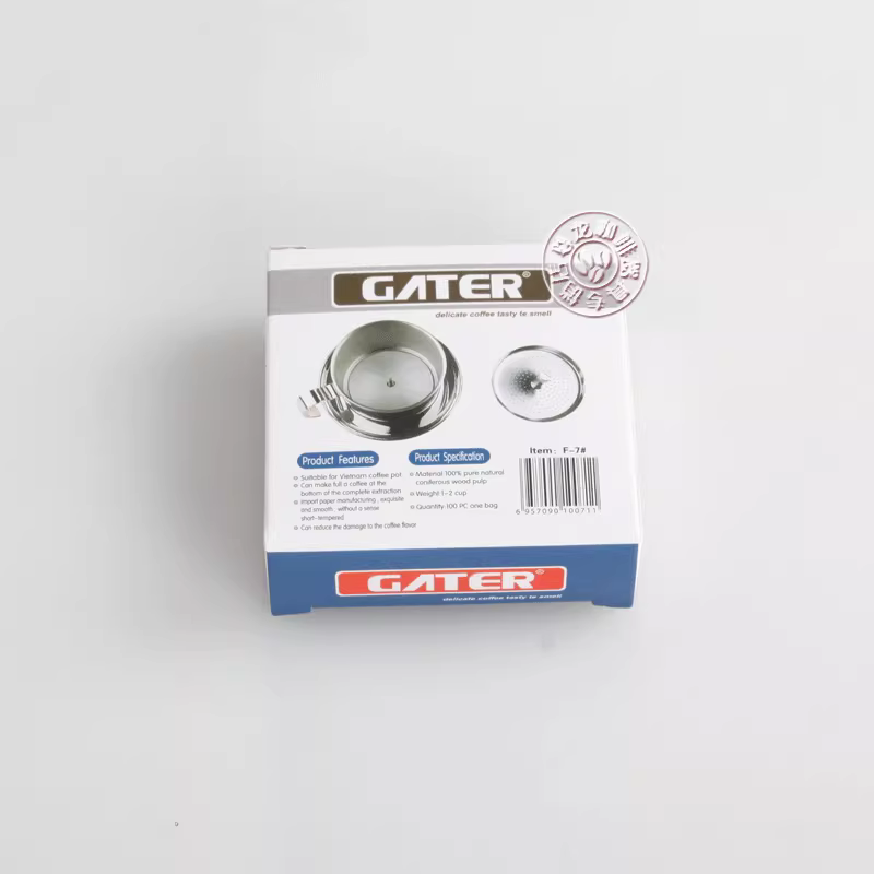 Giấy lọc cà phê nhỏ giọt Việt Nam số 7, giấy lọc cà phê nhỏ giọt, giấy lọc cà phê có lỗ, giấy lọc trắng, 100 tờ