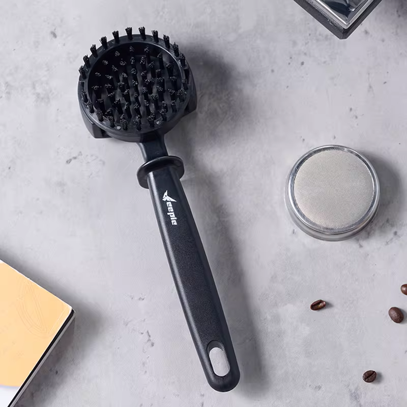 Bàn chải vệ sinh máy pha cà phê, bàn chải vệ sinh đầu pha cà phê espresso, dụng cụ chổi vệ sinh đầu pha, đa năng 58mm
