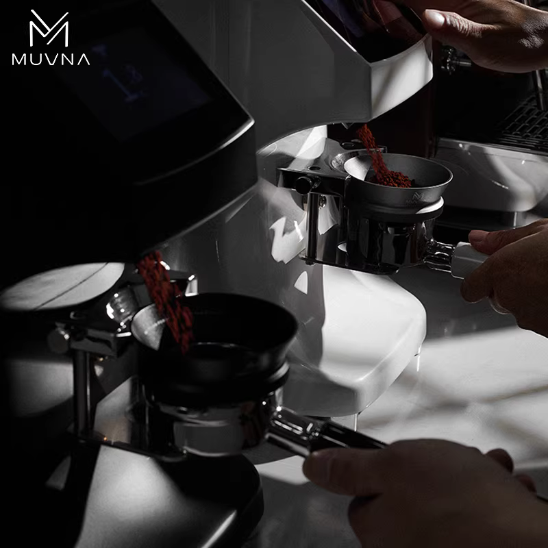 Vòng giữ bột từ tính MUVNA cho tay cầm máy pha cà phê Espresso, vòng chống bắn bột 51/53/58mm