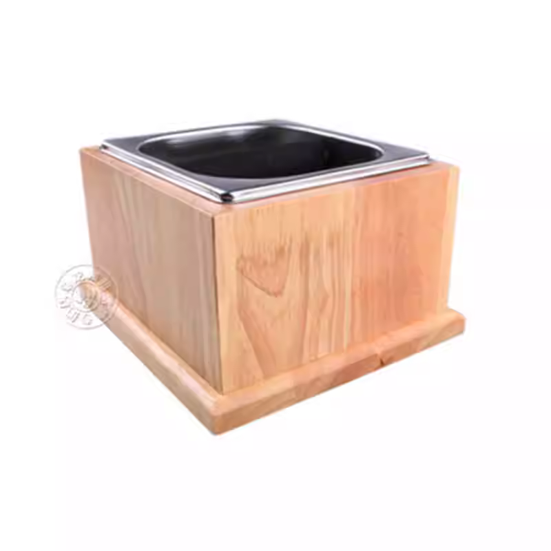 Thùng đựng bã cà phê bằng gỗ chắc chắn và thép không gỉ, hộp đựng bã cà phê, hộp đựng bã cà phê cho máy pha cà phê