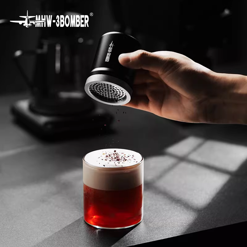 Bộ rây bột đa năng MHW Bomber Shark, dùng cho cà phê, bột ca cao, đường, làm bánh, chất liệu thép không gỉ