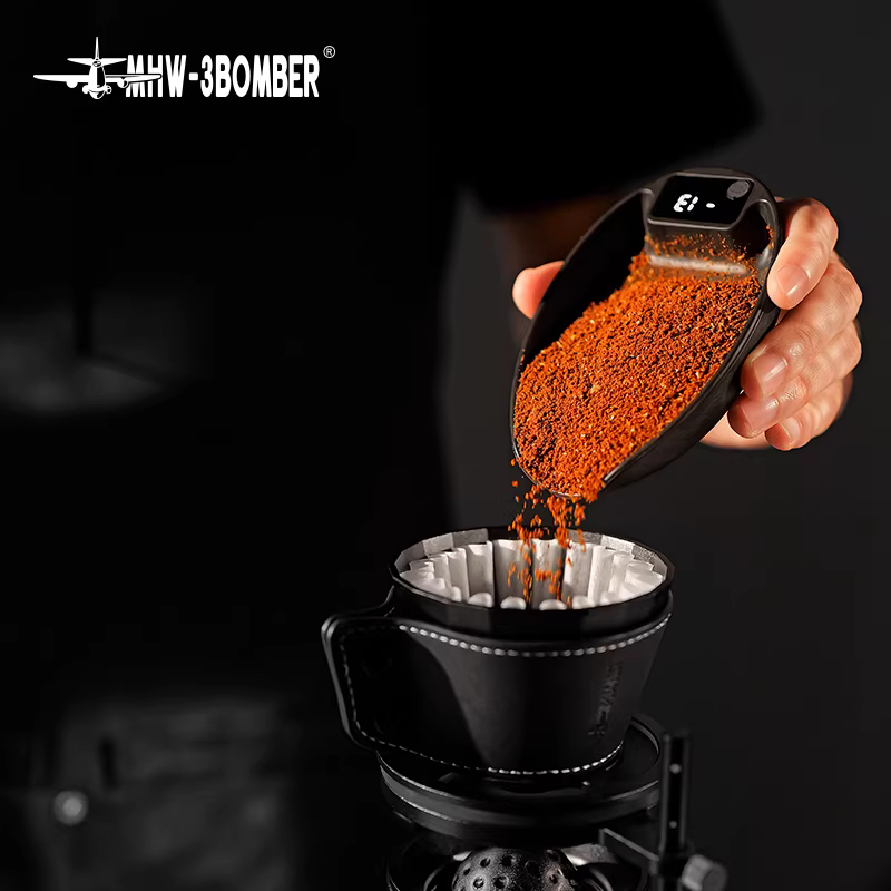 Cân điện tử cà phê Bomber MVE, khay cân hạt cà phê, khay trưng bày, khay đựng hạt cà phê pha thủ công, khay đựng bột, bình xịt