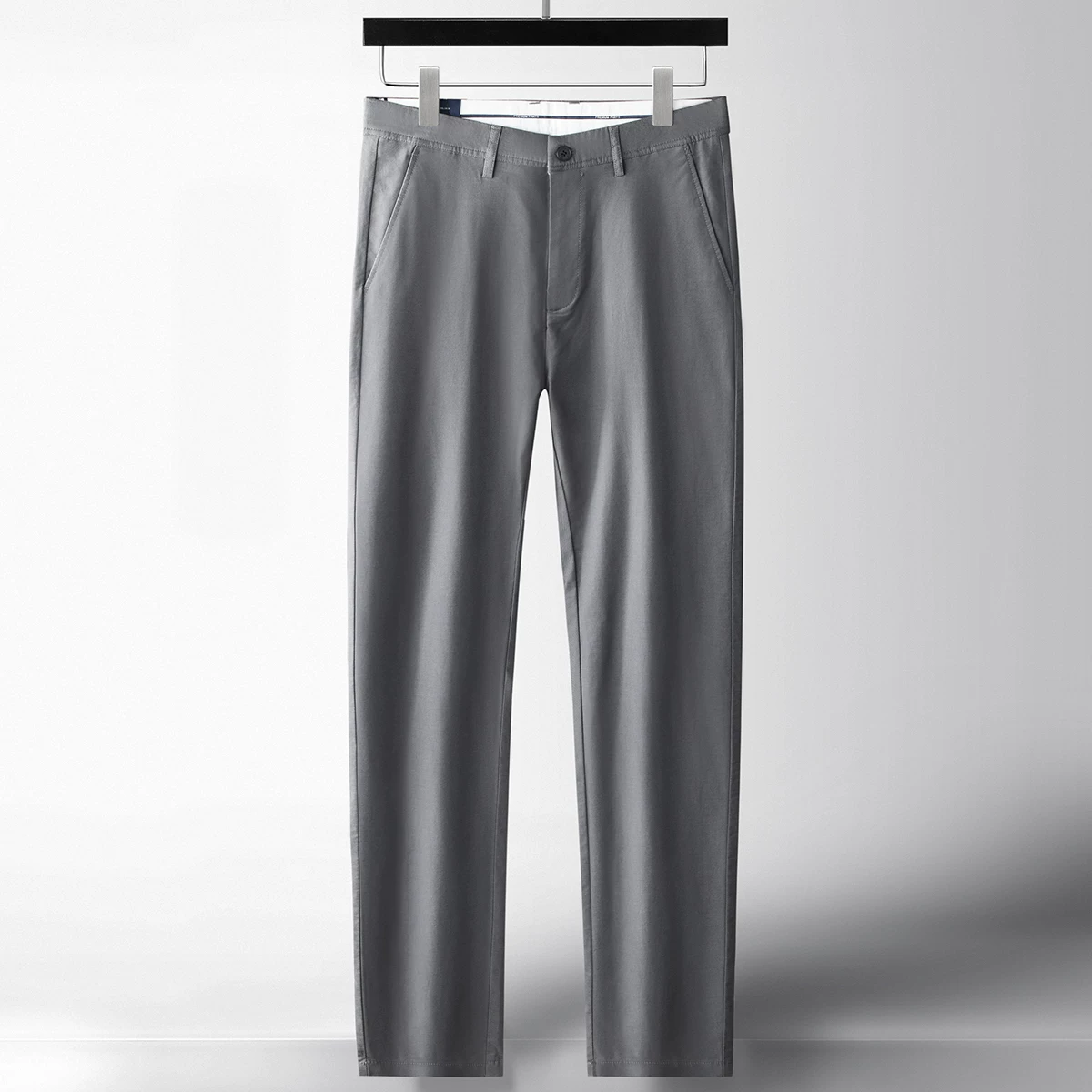 2023 Xuân/Hè Mới Modal Cotton Twill Quần Âu Nam Quần Ống Thẳng Chất Liệu Cotton Co Giãn Thoải Mái Thoáng Khí Mỏng