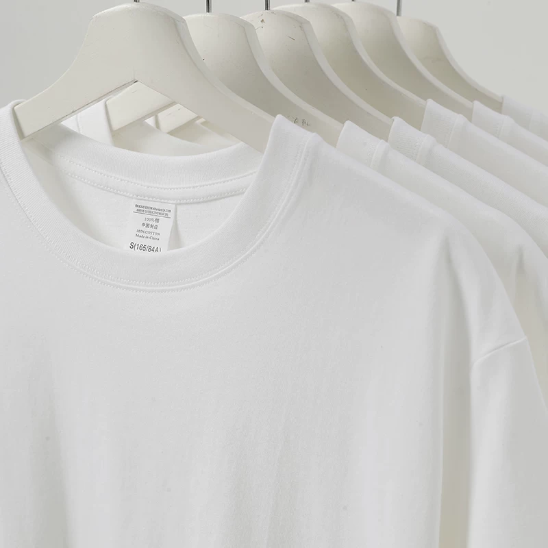 Áo thun cổ tròn tay ngắn chất liệu cotton 100% dày dặn 260g, áo thun trơn màu cơ bản, áo thun unisex dáng rộng thời trang thương hiệu nổi tiếng.