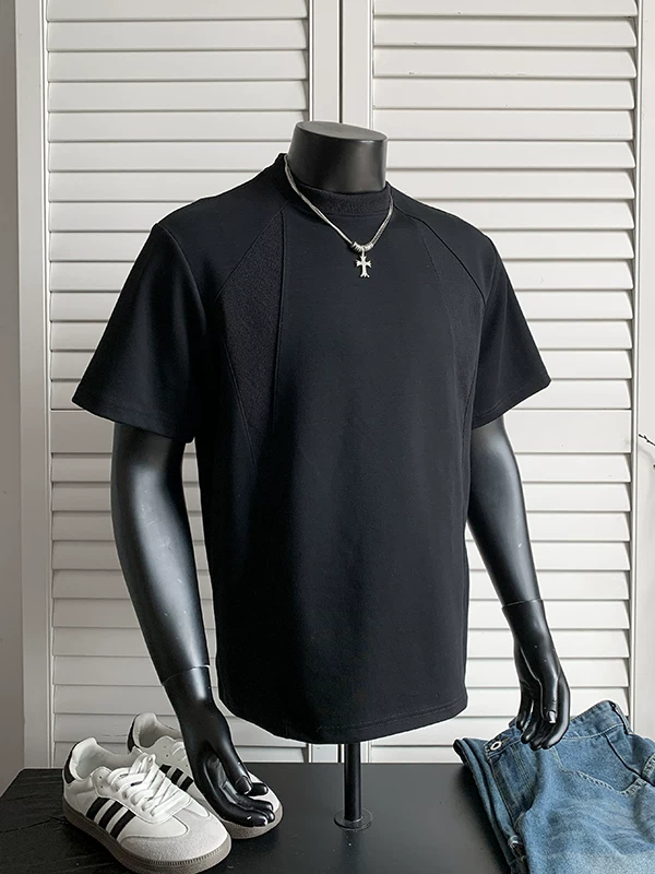 Áo thun nam tay ngắn kiểu Mỹ, chất liệu dày dặn, kiểu dáng ôm vừa vặn, thời trang mùa hè, áo thun nam cá tính, phong cách mạnh mẽ.