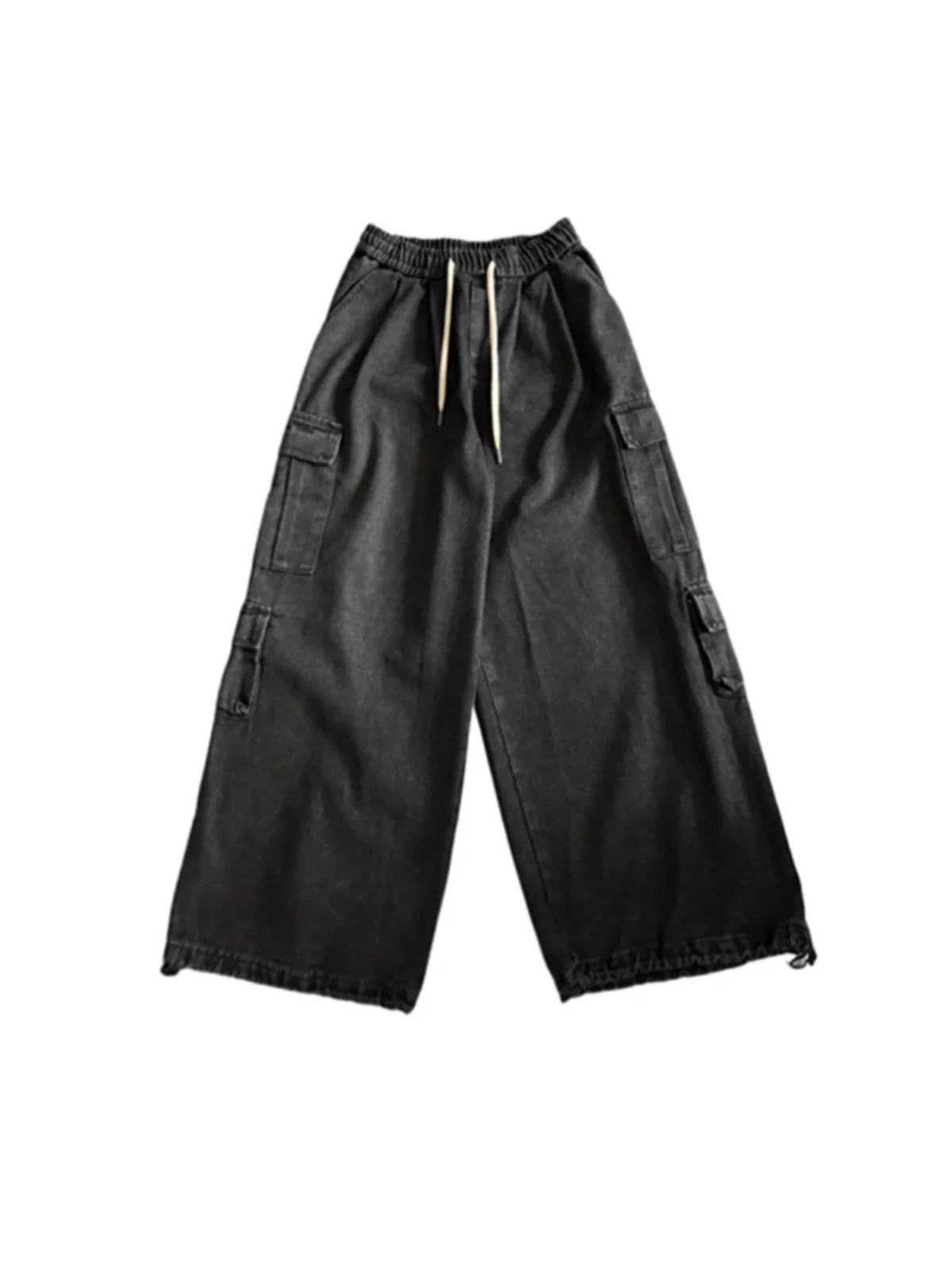 Quần jean công sở bền chắc, phong cách đường phố Mỹ, unisex, xu hướng xuân hè, dáng rộng, ống rộng, dài.