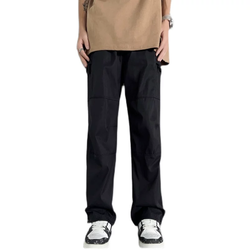 Quần công sở mỏng mùa hè dành cho nam, quần ống đứng phong cách Mỹ và Nhật, quần đi bộ đường dài ngoài trời đa năng hợp thời trang.