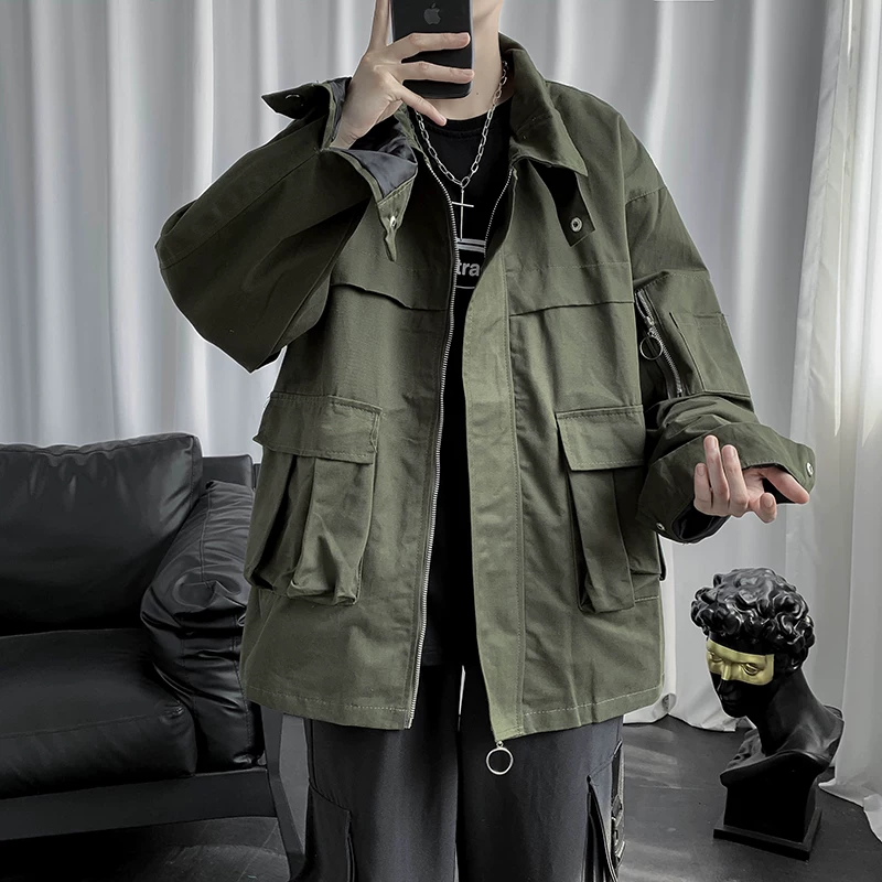 Áo khoác công sở thương hiệu thời trang mùa xuân thu dành cho nam 2023 áo khoác dáng rộng phong cách cổ điển mới của Hàn Quốc