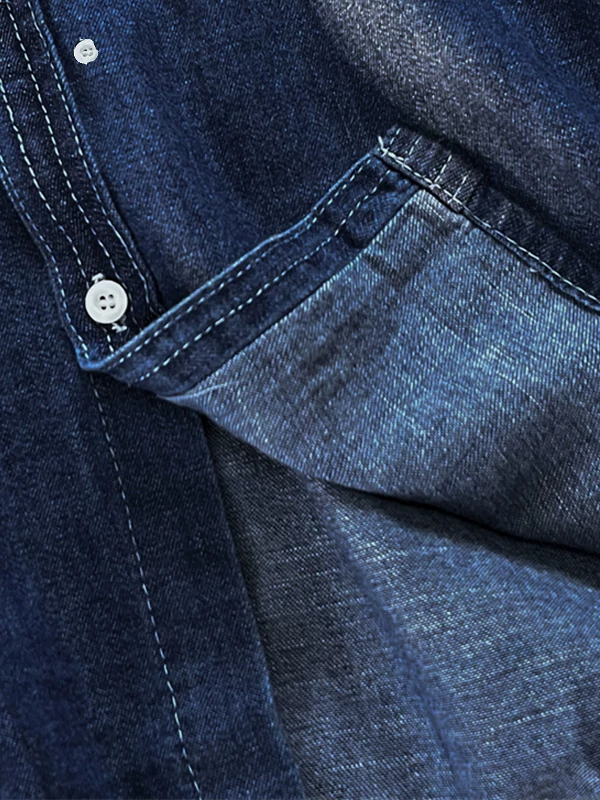 Áo sơ mi denim ngắn tay kiểu Mỹ dành cho nam, áo mùa hè thường ngày, dáng rộng, áo khoác thương hiệu hợp thời trang đa năng dành cho sinh viên.