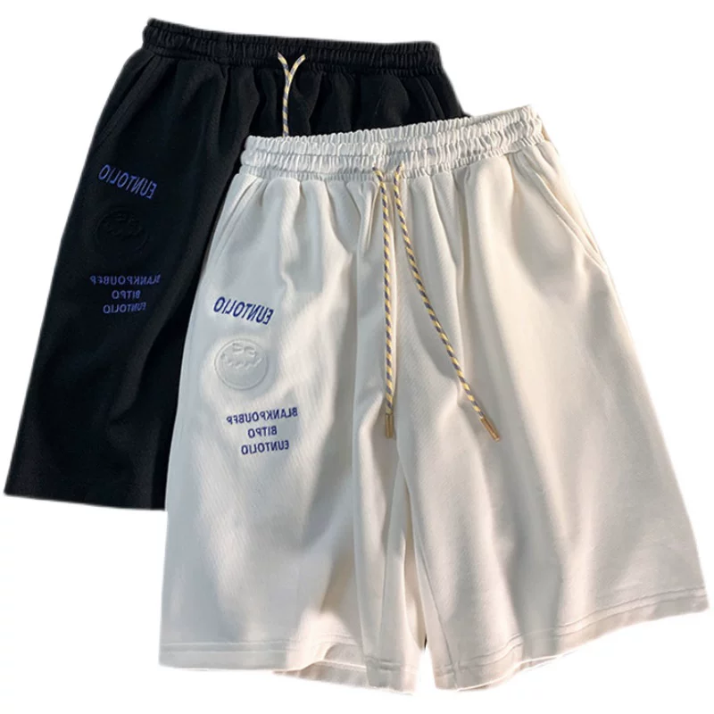 Quần short thể thao mỏng phong cách Hồng Kông mùa hè hợp thời trang thương hiệu dáng rộng quần năm điểm quần short nam đa năng thông thường