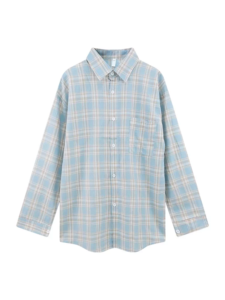Áo sơ mi dài tay kẻ sọc chống nắng La Chapelle dành cho nữ, áo khoác cardigan thiết kế dáng rộng mới mùa xuân thu 2025