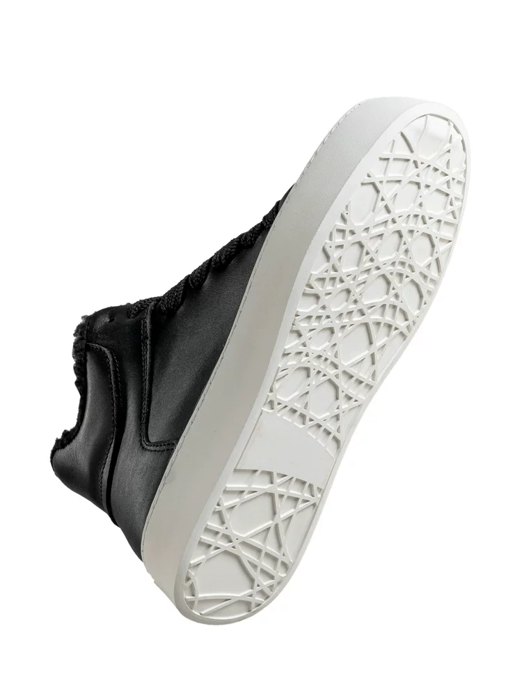 Giày nam Maple Leaf Giày da thật cao cấp Giày nam lót lông cừu Giày cotton ấm áp mùa đông Giày thể thao nam thông thường mới Giày đi tuyết hợp thời trang