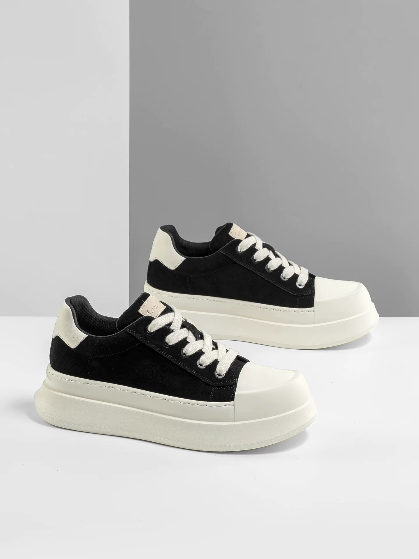 Giày Sneaker Nam Da Maple Leaf Mẫu Mới Mùa Đông 2025, Giày Thường Ngày Nam Đế Dày Tăng Chiều Cao, Giày Ngón Chân To Đa Năng