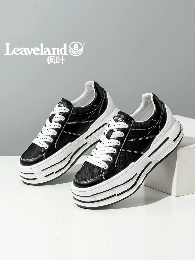 Giày thể thao đế dày Maple Leaf dành cho nam, giày vải thông thường kiểu dáng cặp đôi thoáng khí, giày nữ tăng chiều cao, giày có cấu trúc, hợp thời trang và đa năng.